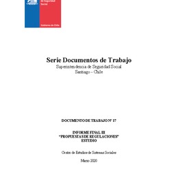 Documento 19: PROPUESTAS DE REGULACIONES