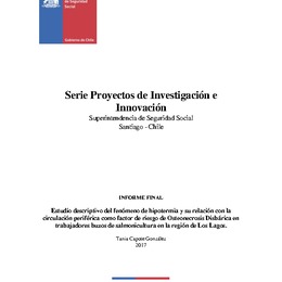 Estudio descriptivo del fenómeno de hipotermia y su relación con la circulación periférica como factor de riesgo de Osteonecrosis Disbárica en trabajadores buzos de salmonicultura en la región de Los Lagos