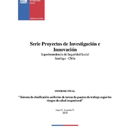 Sistema de clasificación uniforme de tareas de puestos de trabajo según los riesgos de salud ocupacional