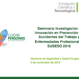 Descripción de la Carga Global de Trabajo, la carga física biomecánica y percepción de los trastornos musculo-esqueléticos en trabajadoras embarazadas. Carolina Rodríguez (Universidad de Chile, ACHS)