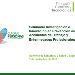 Prospección de tecnología “wearable” para la prevención de accidentes laborales asociados a la fatiga en la conducción. Cecilia Monge (Universidad del Desarrollo, ACHS)