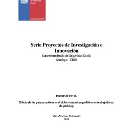 Efecto de las pausas activas en el dolor musculoesquelético en trabajadoras de packing