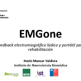 Sistema portátil de retroalimentación y monitoreo telemétrico de actividad muscular vía smartphone. Hachi Manzur, Instituto de Neurociencia Biomédica (BNI)-ACHS.