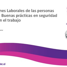 Condiciones laborales de las personas mayores: Buenas prácticas en Seguridad y Salud en el Trabajo. Ángela Arenas (Vicerrectoría Académica, Unidad de Formación General, Universidad Finis Terrae-IST)