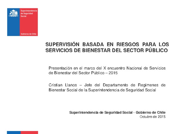 Supervisión basada en riesgos para los Servicios de Bienestar del Sector Público