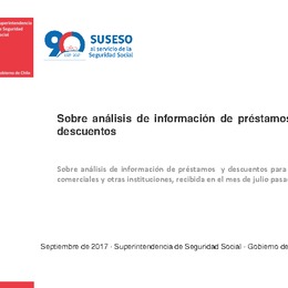 Sobre análisis de información de préstamos y descuentos