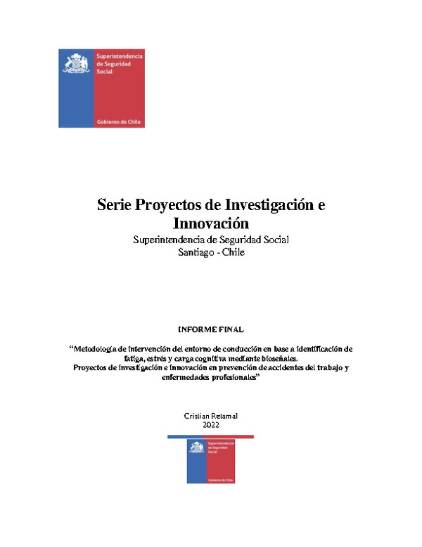 Metodología de intervención del entorno de conducción en base a identificación de fatiga, estrés y carga cognitiva mediante bioseñales