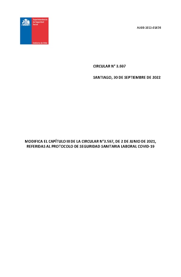 Circular 3697