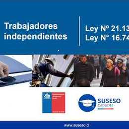 Trabajadores independientes: Ley N° 21.133 y Ley N° 16.744