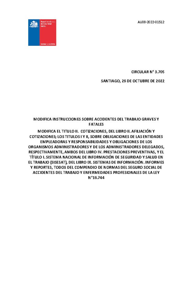 Circular 3705