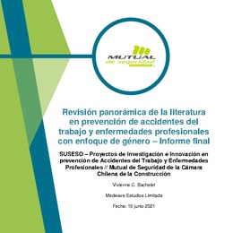 Revisión panorámica de la literatura en prevención de accidentes del trabajo y enfermedades profesionales con enfoque de género