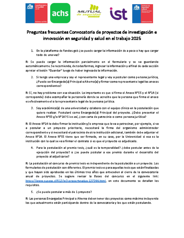 Preguntas capacitación